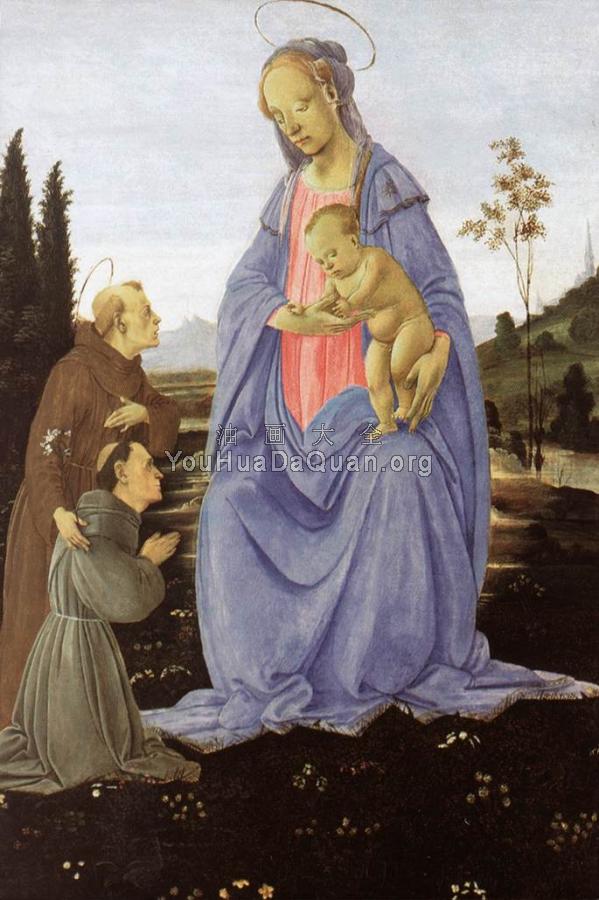 Madonna with Child St Anthony of Padua and a Friar - 菲利皮诺·利比